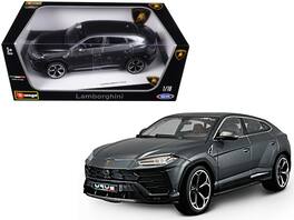 Lamborghini Urus Metallic 1/18 Diecast Model Car by Bburago - Gray