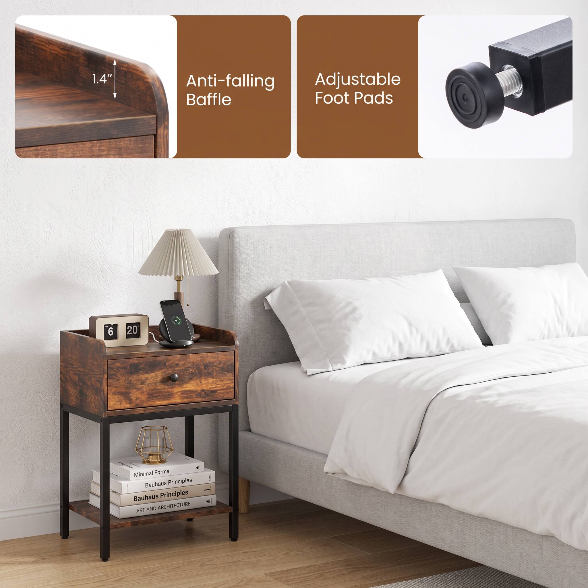 1.4" Anti-falling Adjustable Baffle Foot Pads

Minimal Forms Bauhaus Principles ART AND ARCHITECTURE