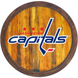 The Fan-Brand - Washington Capitals 21'' x 21'' Color Logo Faux Barrel Top Sign - Multicolor