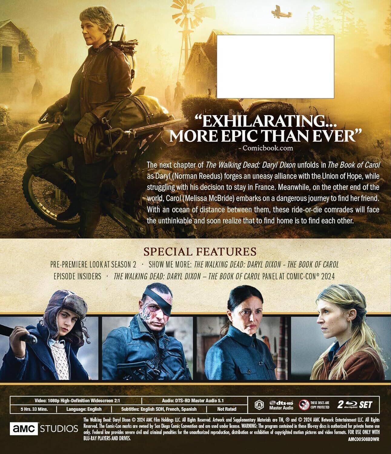 Alt View 1. The Walking Dead: Daryl Dixon: Season 2: The Book Of Carol   - BLU-RAY.