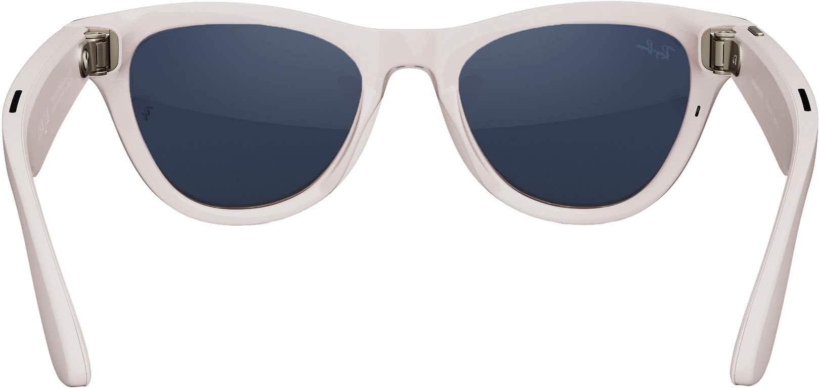 Alt View 8. Ray-Ban Meta - Skyler (Gen 1) glasses with Meta AI, Audio, Photo, Video Compatibility - Blue Transition Lenses - Chalky Grey.