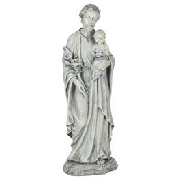 Refined Abode Design - By Roman - 20 H St Joseph Holding A Garden Statue Religious Outdoor Decor