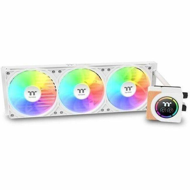 Angle. Thermaltake - LB360-S ARGB Sync AIO Liquid Cooler - White.