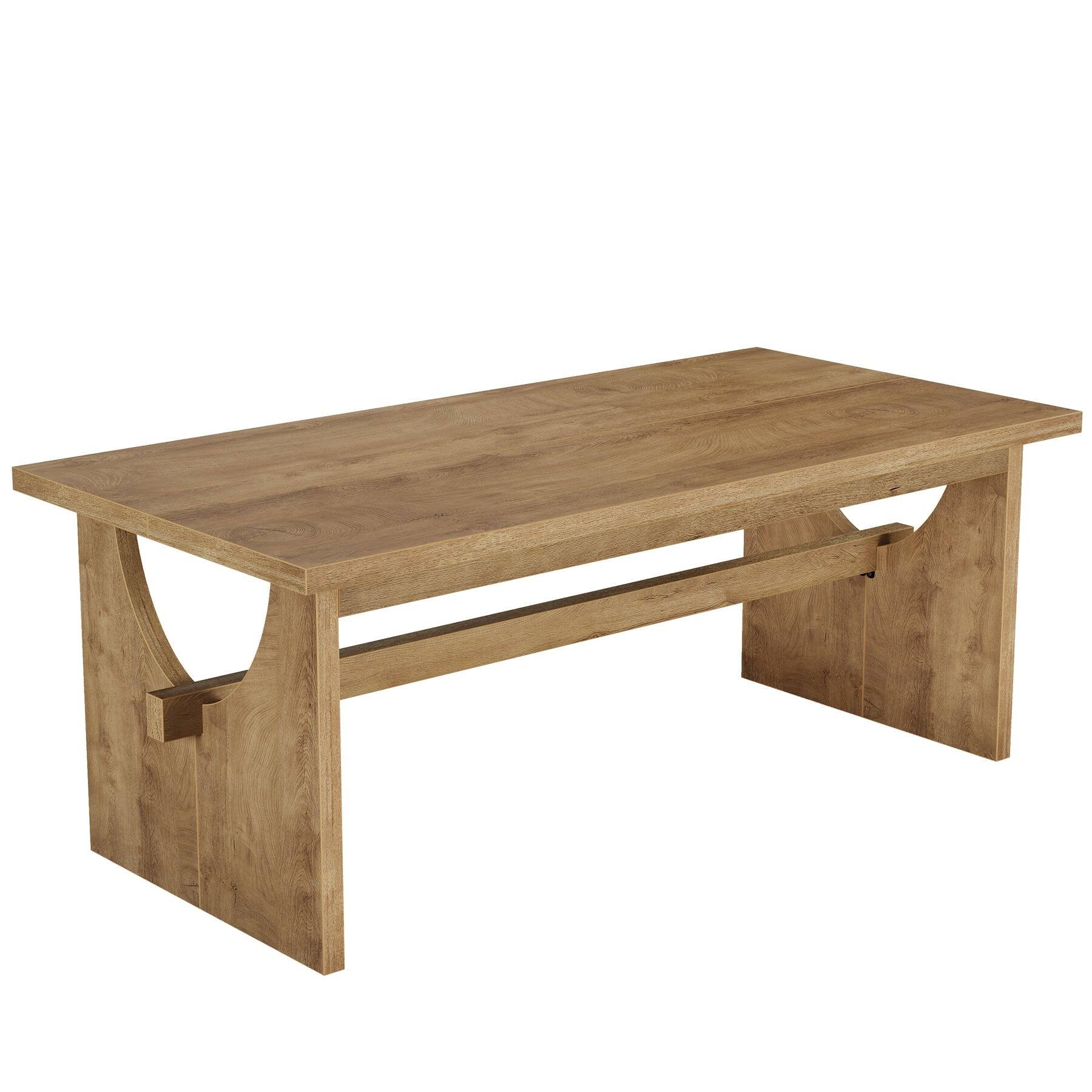 Tribesigns Conference Table with Engineered Wood Construction, Storage ...