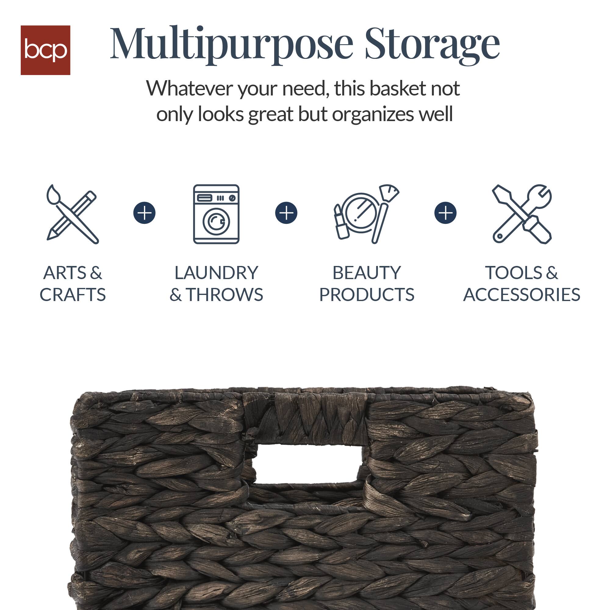Multipurpose Storage

Whatever your need, this basket not only looks great but organizes well

ARTS & CRAFTS  
LAUNDRY & THROWS  
BEAUTY PRODUCTS  
TOOLS & ACCESSORIES