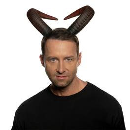 Underwraps - Bull Horns Foam Adult Costume Headband - Black