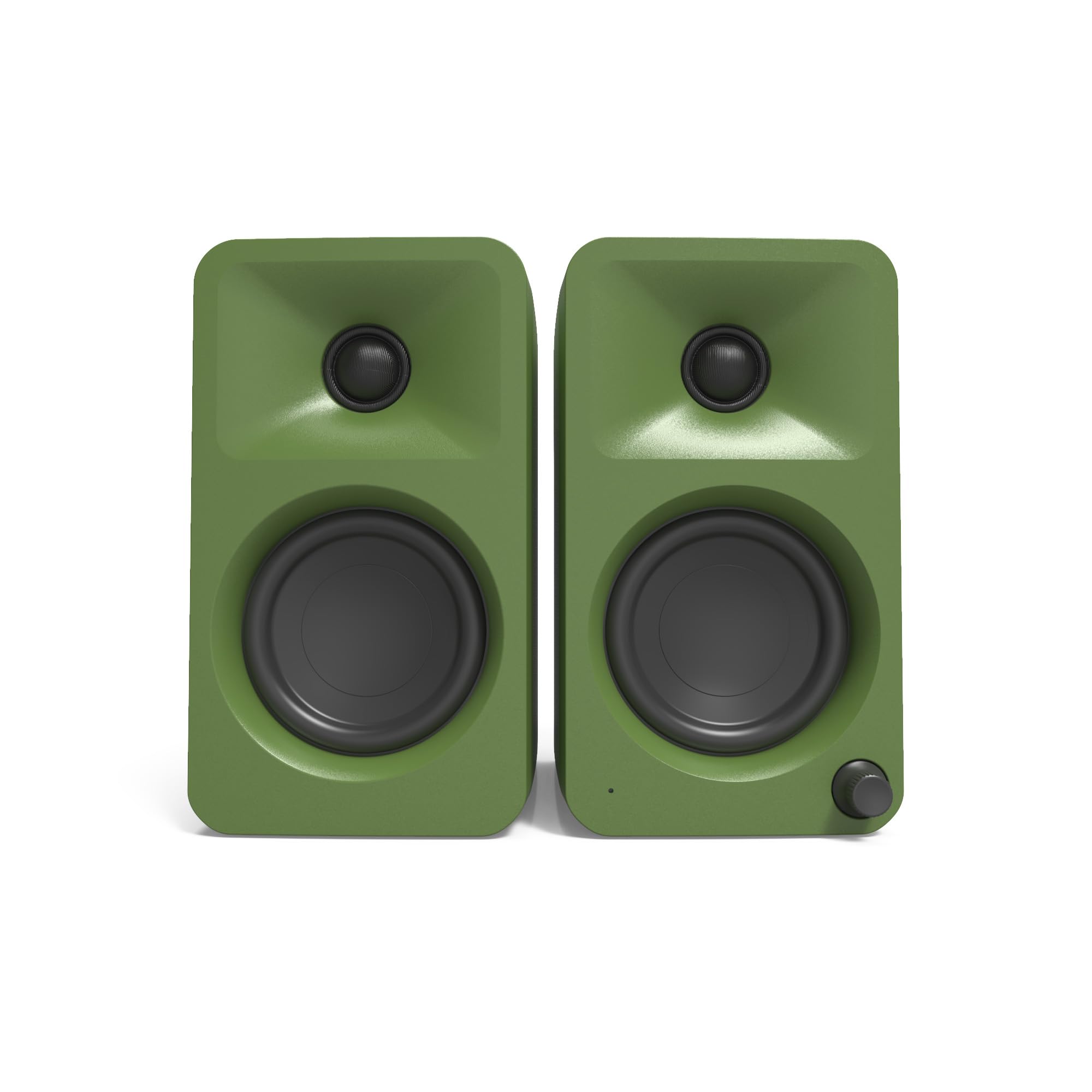 Angle. Kanto - Kanto ORAMN 100W Powered Reference Desktop Computer Speakers with Bluetooth 5.0 and USB-C Input | Bi-Amplified | 100 H - Green.