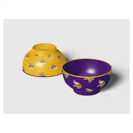 Pegasus - Minnesota Vikings 6" Home & Away Two-Piece Serving Bowl Set - Multicolor