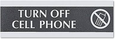 TURN OFF CELL PHONE