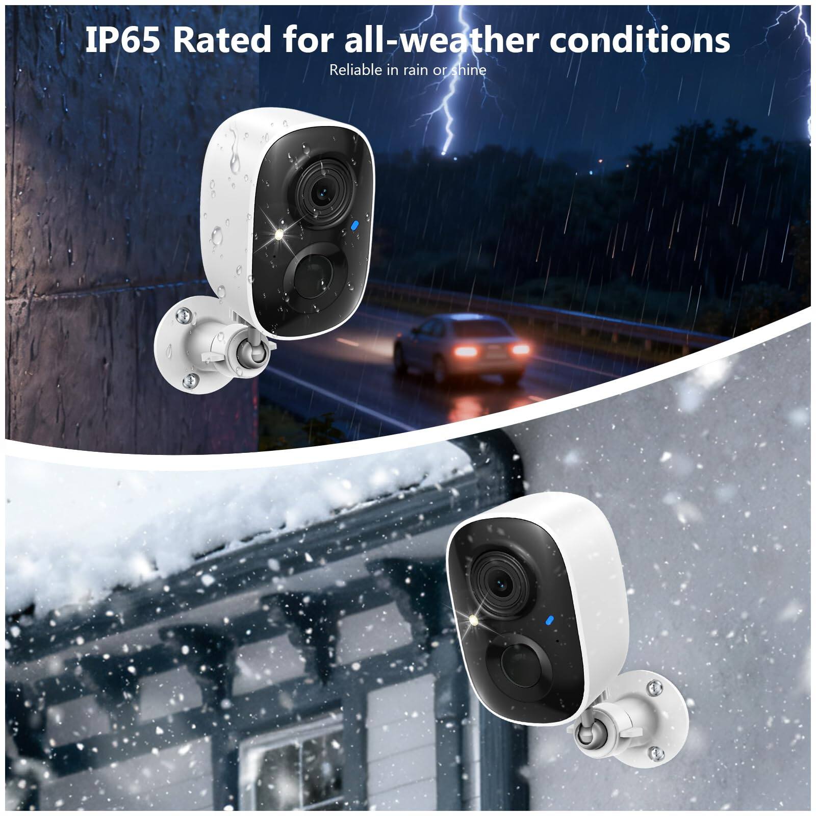 IP65 Rated for all-weather conditions  
Reliable in rain or shine