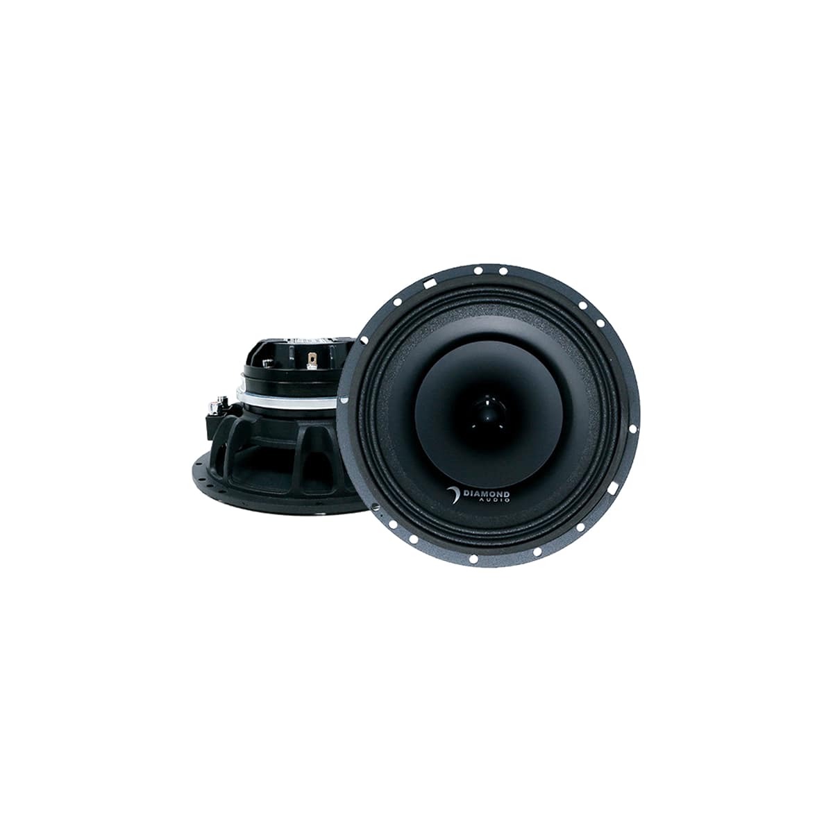 Diamond Audio - MP654 MP Series 6.5" 2-Way Full-Range Coaxial Speaker w/1" Horn Tweeter (4Ω) - Black