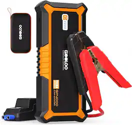 GOOLOO - GP4000 4000A Jump Starter for All Gas/10.0L Diesel, 12V SuperSafe Booster with USB-C Fast Charge Power Bank