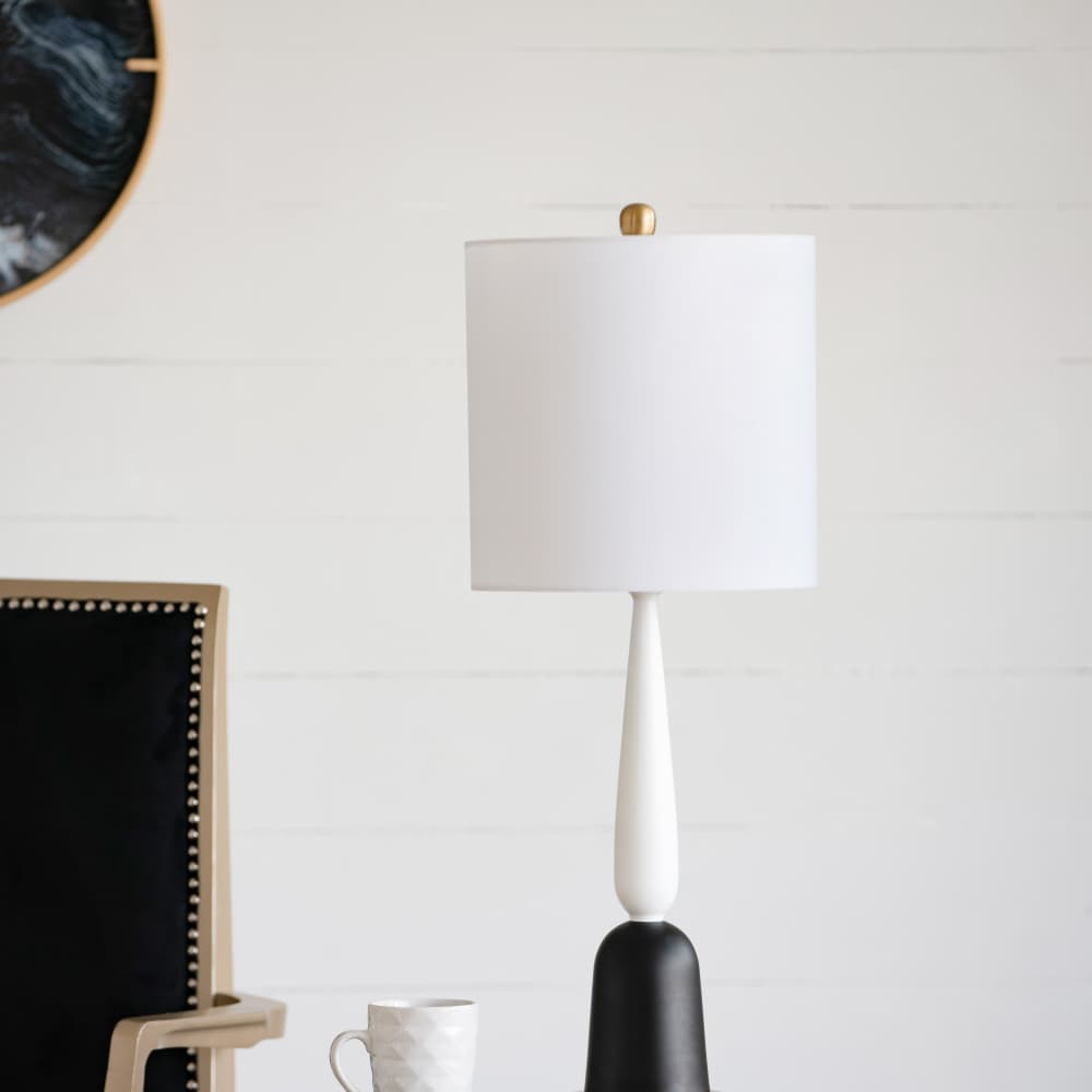 Alt View 1. Luckbyte - 11x11x30.2 Inch Metal Table Lamp.