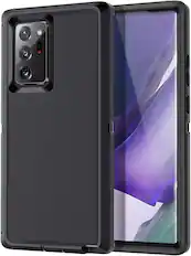 Front. Entronix - Entronix Case Compatible with Galaxy Note 20 Ultra - Heavy Duty Protection - Black.