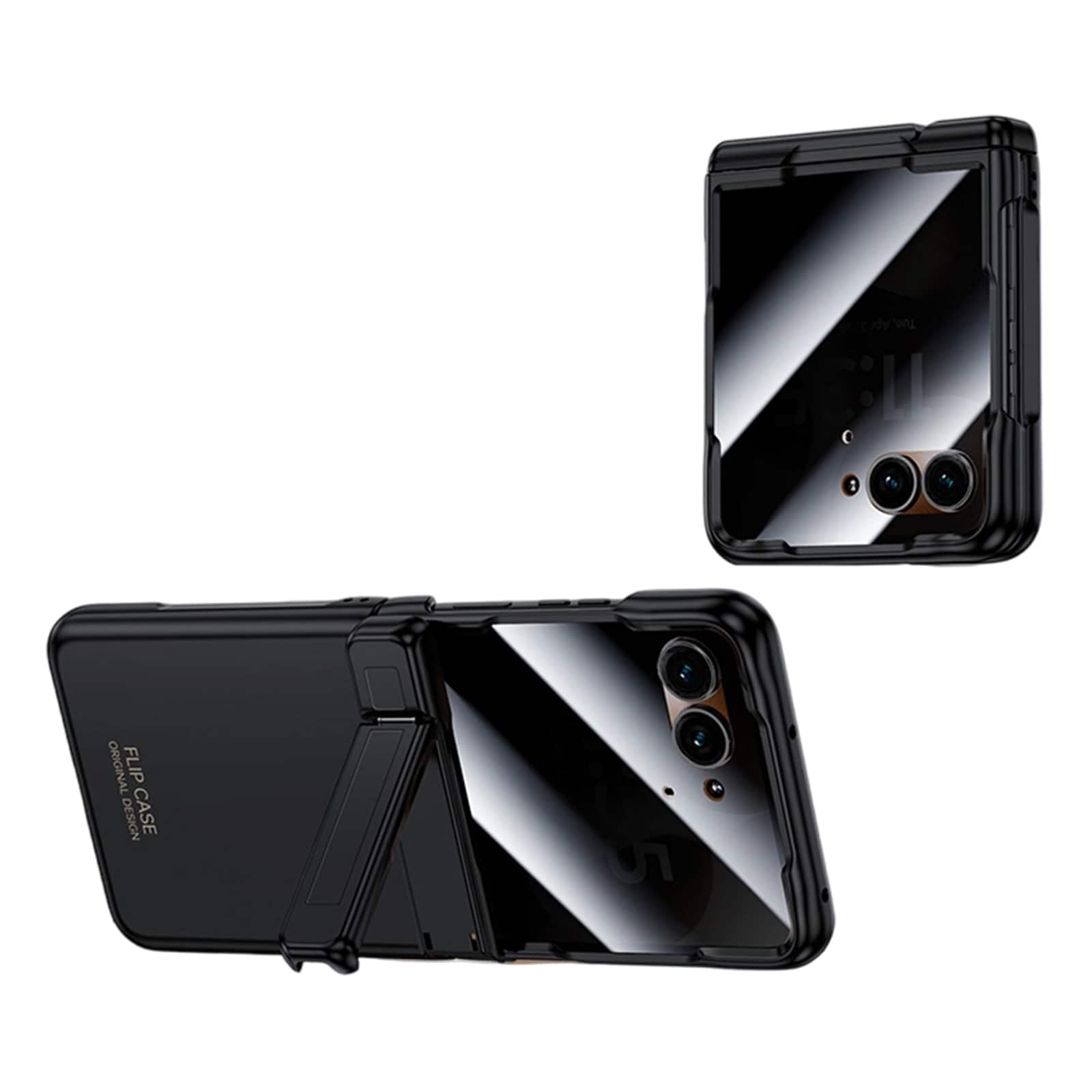 Dteck - Shockproof Case for Motorola Razr Ultra (2026) with Hinge Kickstand, Rigid Plastic Cover Built-in Glass Screen Protector - A price history on PriceWatchPro