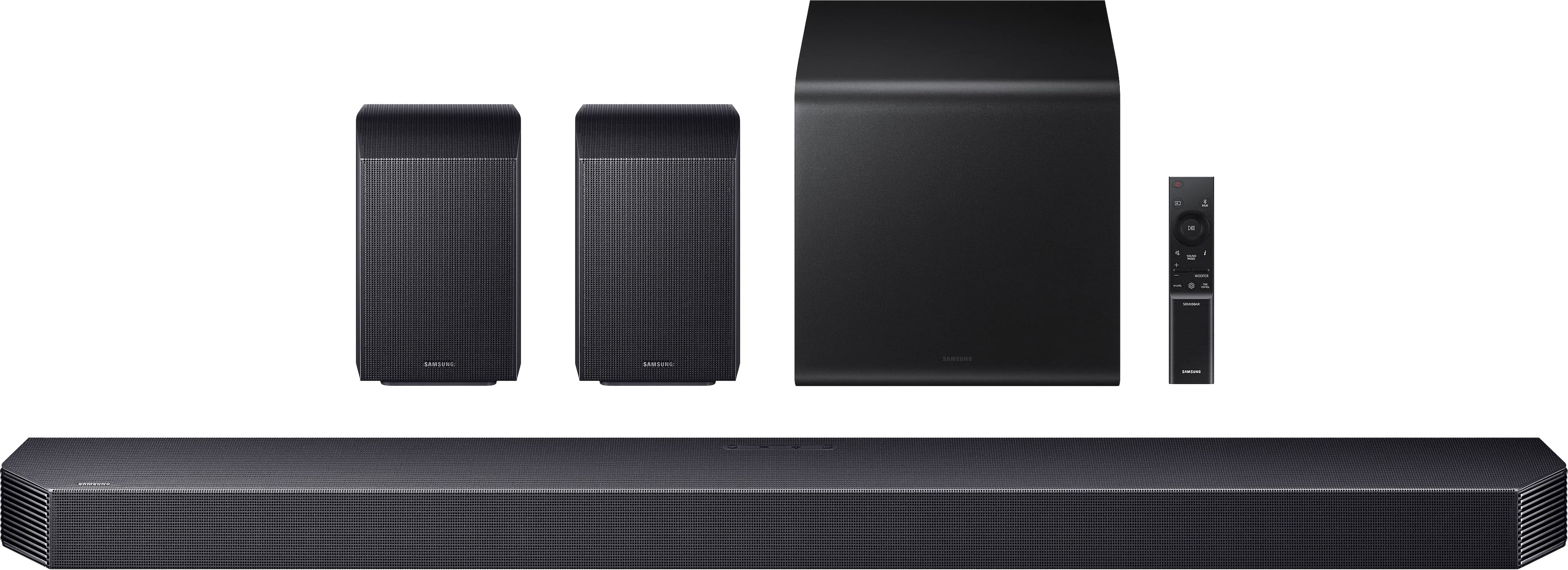 Samsung - Q-Series Soundbar HW-Q930F 9.1.4 ch w/ Subwoofer + Rear Speaker - Titan Black - Front_Zoom