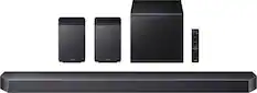 Front. Samsung - Q-Series Soundbar HW-Q930F 9.1.4 ch w/ Subwoofer + Rear Speaker - Titan Black.