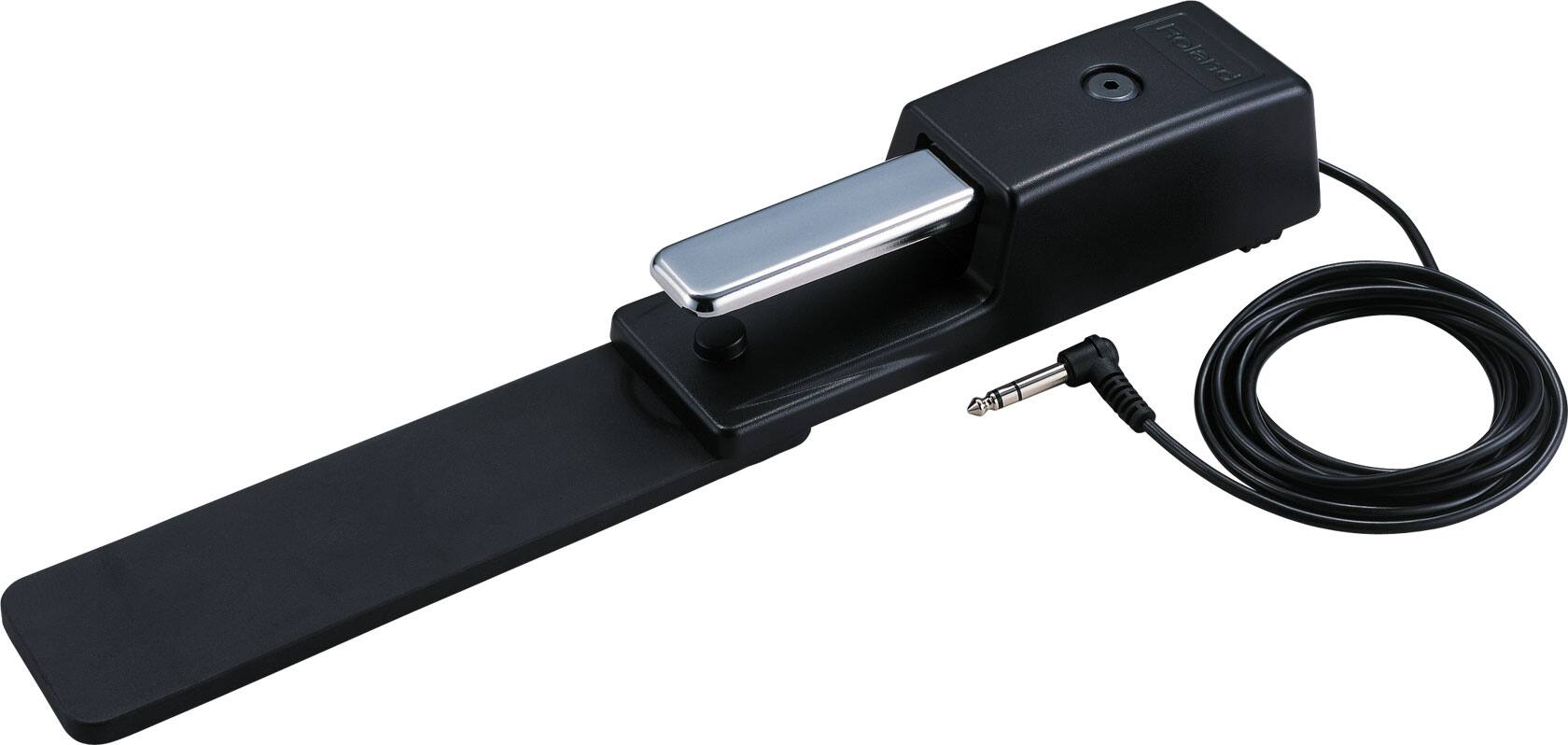 Angle. Roland - Damper Pedal for Keyboards with Real-Feel Action, Non-Slip Rubber Base, Half-Damper Support, and 2.2 m Cable - Black.