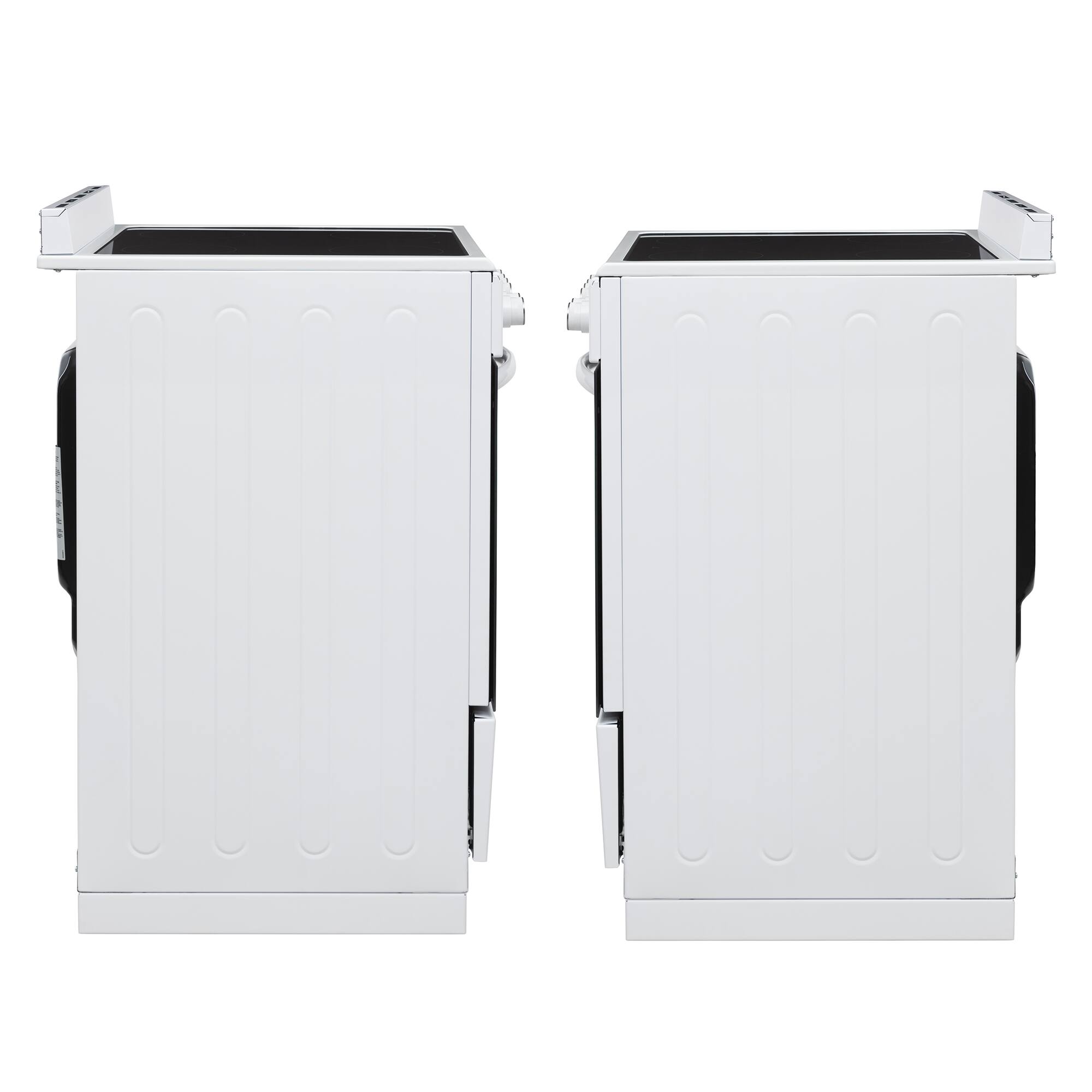 Alt View 9. Equator - Equator 20" Electric Cooking Range with 4 Ceramic Burners, Convection Oven, Air Fryer, Bake, Grill + Drawer (220V) - White.