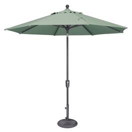 Mondawe - 9' Octagon Patio Umbrella Push Button Tilt Anthracite Frame - Spa