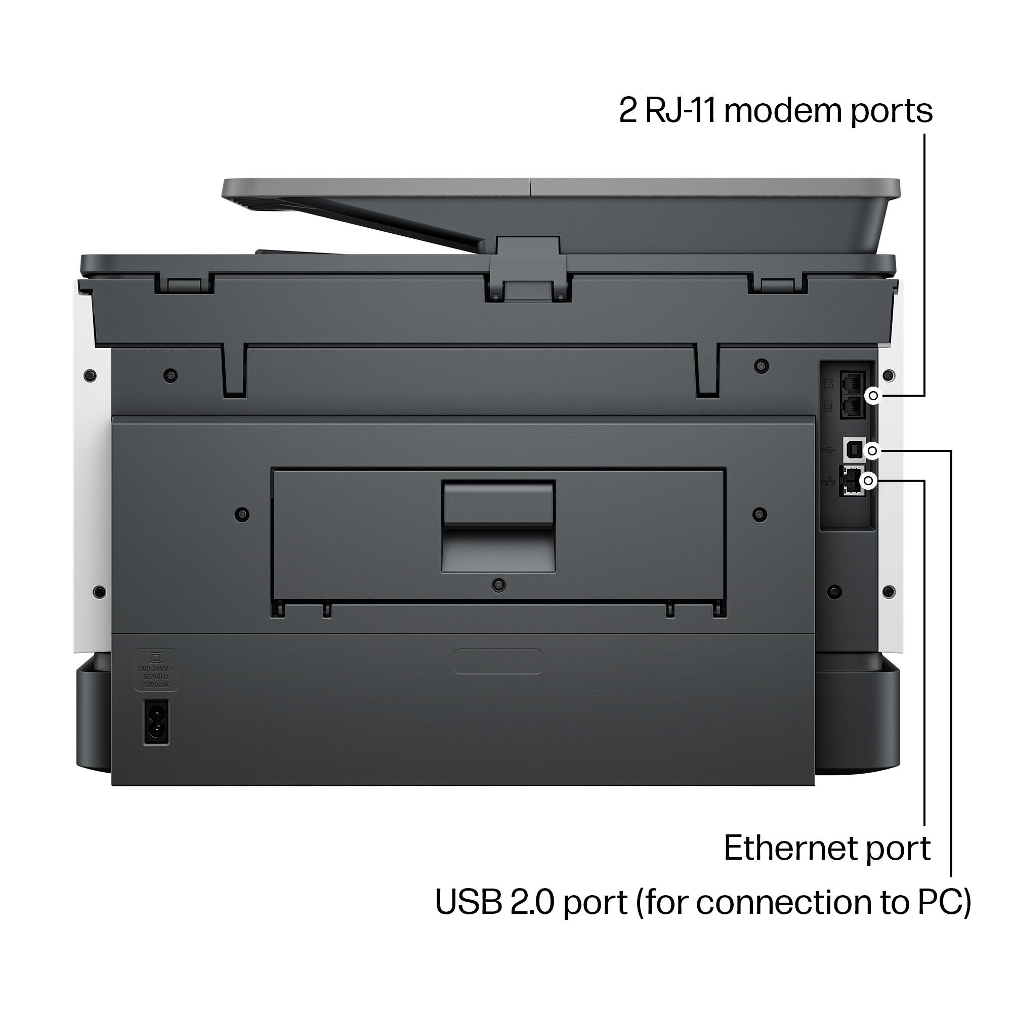 2 RJ-11 modem ports  
Ethernet port  
USB 2.0 port (for connection to PC)