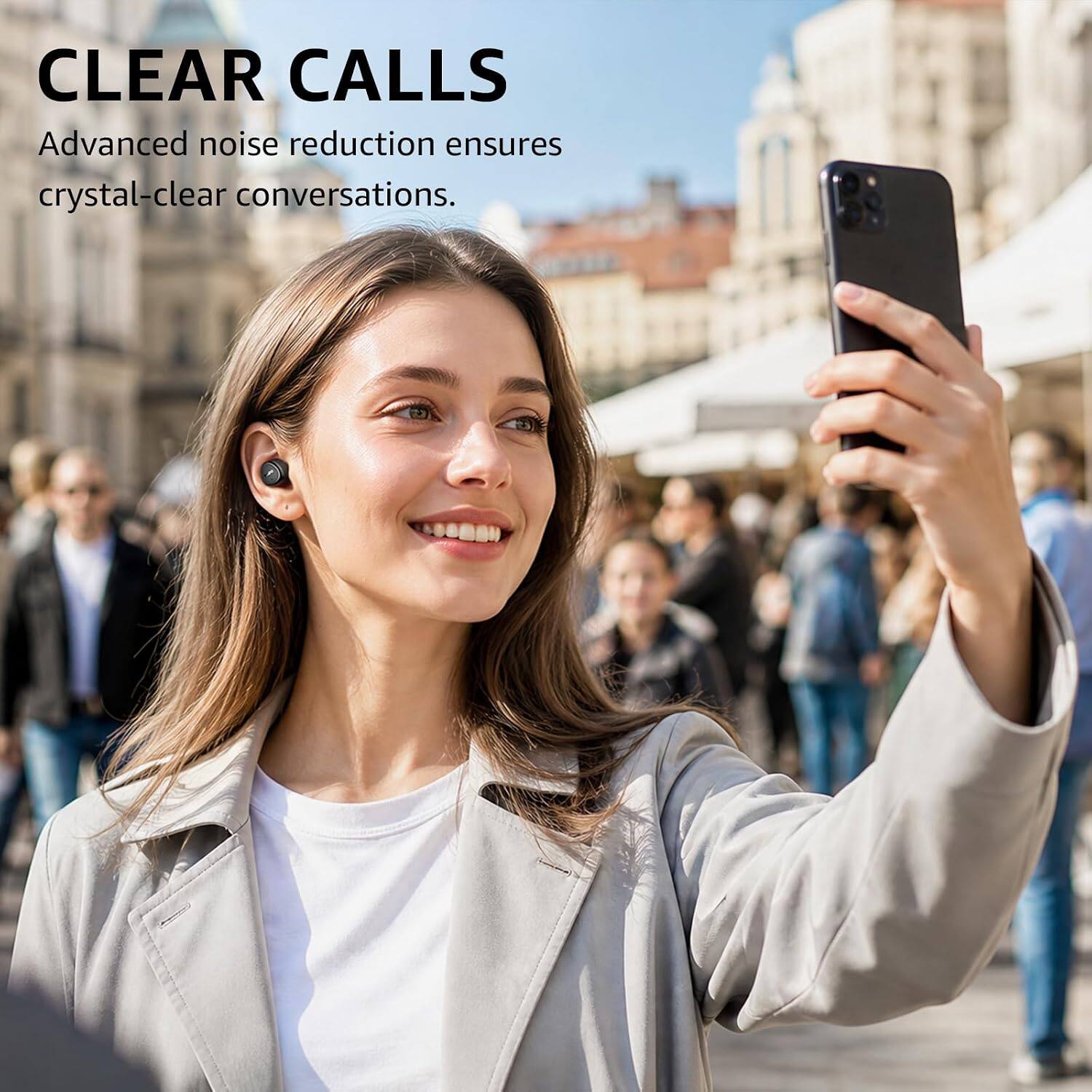 CLEAR CALLS  
Advanced noise reduction ensures crystal-clear conversations.