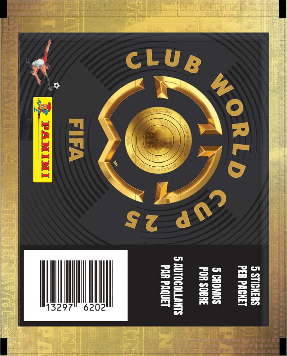 CLUB WORLD, CUP WORLD, CLUB DE CLUBES MUNDIAL PANINI FIFA TM, 25, 5 STICKERS, 5 CROMOS, 5 AUTOCOLLANTS, 5 PAQUET, 13297 6202