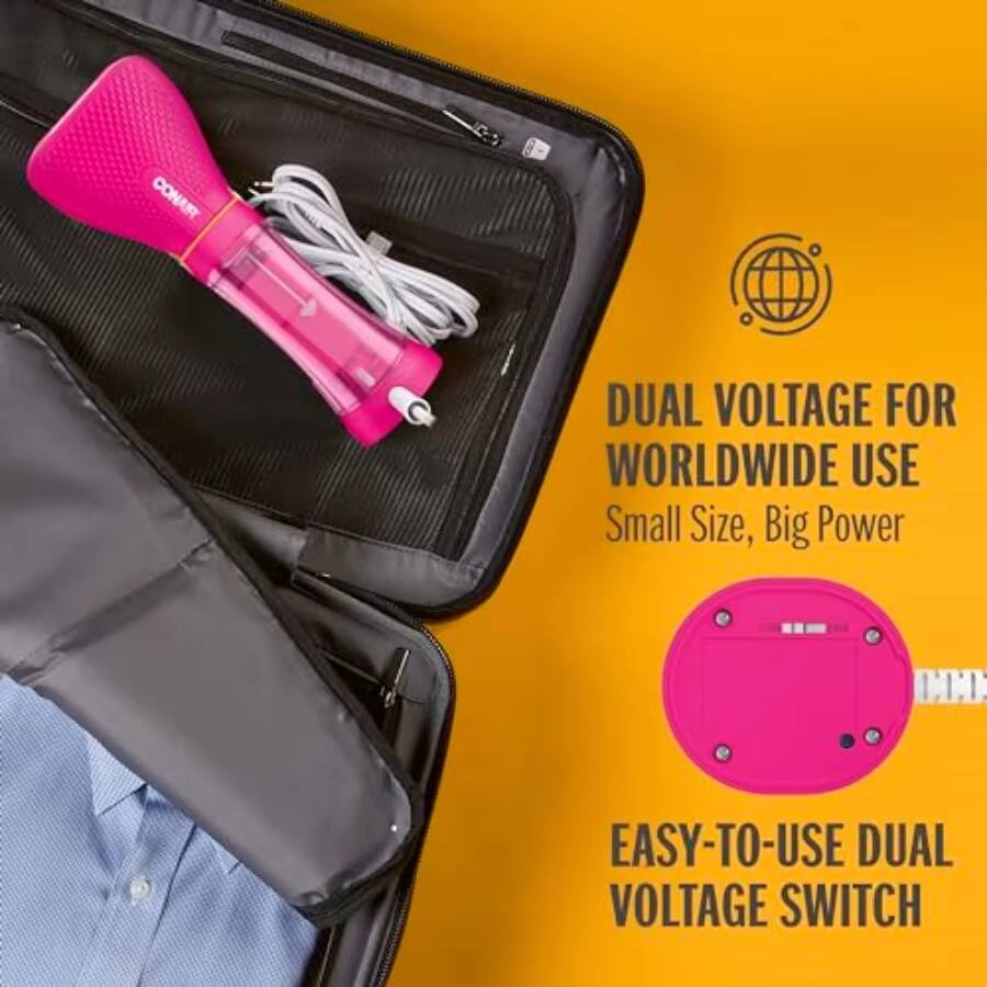 DUAL VOLTAGE FOR WORLDWIDE USE  
Small Size, Big Power  

EASY-TO-USE DUAL VOLTAGE SWITCH