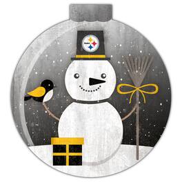 Fan Creations - Pittsburgh Steelers 12'' Snow Globe Wall Art - Multicolor