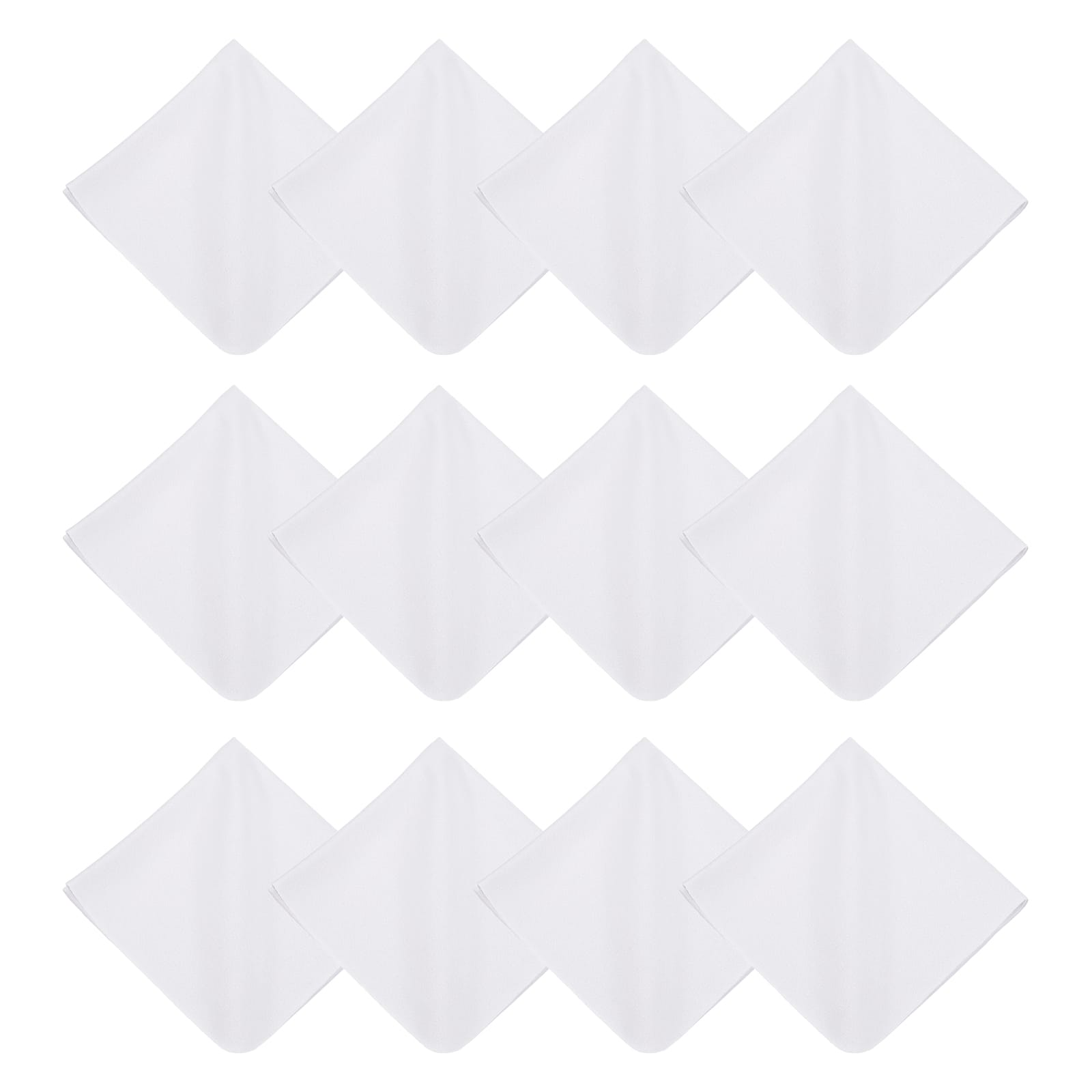 Unique Bargains - 12pcs Microfiber Cleaning Cloth 12x12 inch for Glasses Screens Phones Lenses - Natural White price history on PriceWatchPro