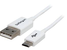 StarTech.com - StarTech USBPAUB50CMW 0.5m White Micro USB Cable - A to Micro B