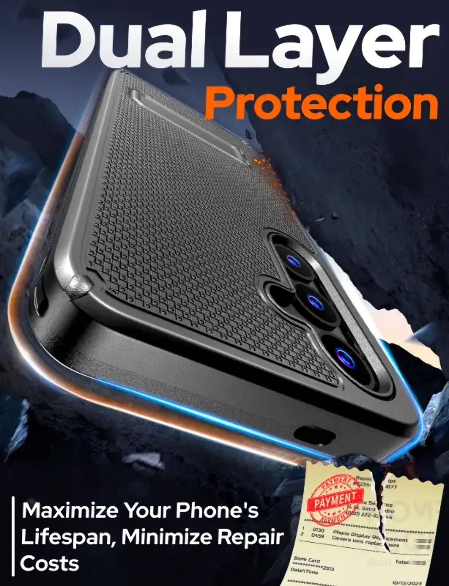 Dual Layer Protection

Maximize Your Phone's Lifespan, Minimize Repair Costs