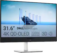 31.6" DELL Technologies 4K QD-OLED | 120Hz 3D Refresh Rate