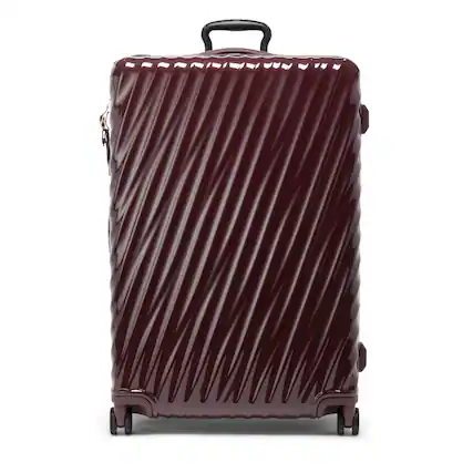 Front. TUMI - 19 Degree Extended Trip 30" Expandable 4-Wheeled Packing Case Suitcase - Wine.