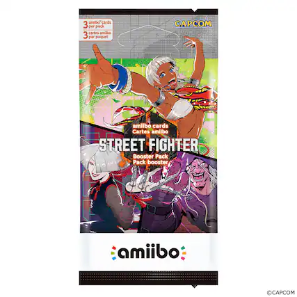 CAPCOM
amiibo cards
3 per pack
3 cartes amiibo
3 par paquet
amiibo cards
Cartes amiibo
STREET FIGHTER
Booster Pack
Pack booster amiibo
amiibo
©CAPCOM