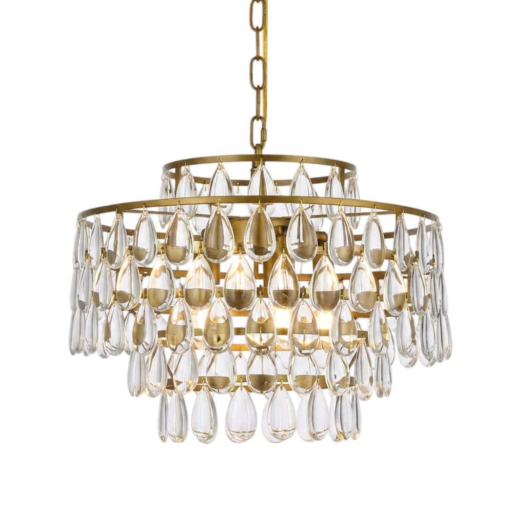 Elegant Lighting - Mila 18 inch pendant in - Brass price history on PriceWatchPro