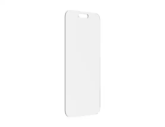 Front. AT&T - AT&T Tempered Glass Antimicrobial Screen Protector for iPhone 14 Pro Max - Clear.