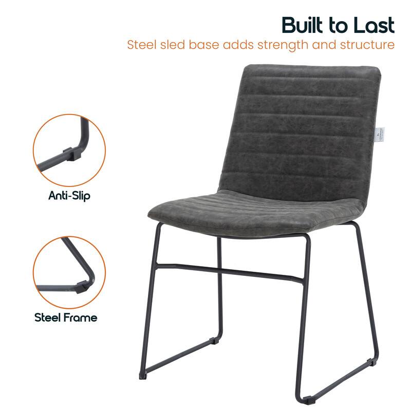 Built to Last  
Steel sled base adds strength and structure  
Anti-Slip  
Steel Frame