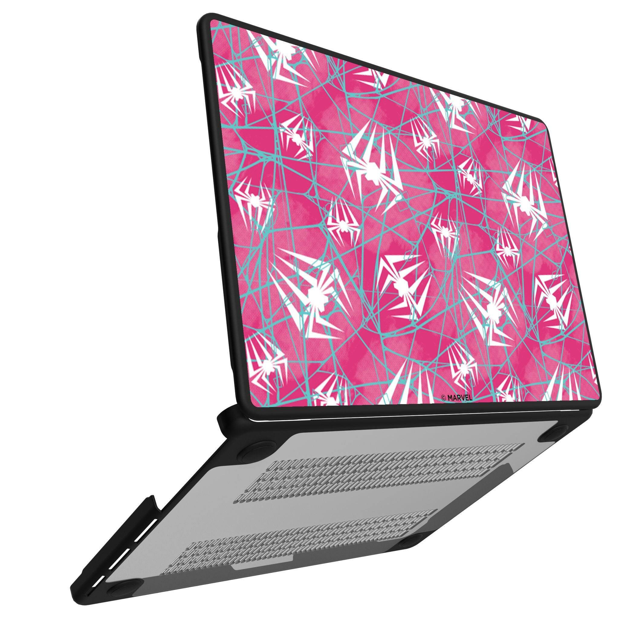 Angle. Keyscaper - Marvel Pattern Laptop Case - Apple MacBook Pro (13-inch, 2020) - Spider-Gwen.