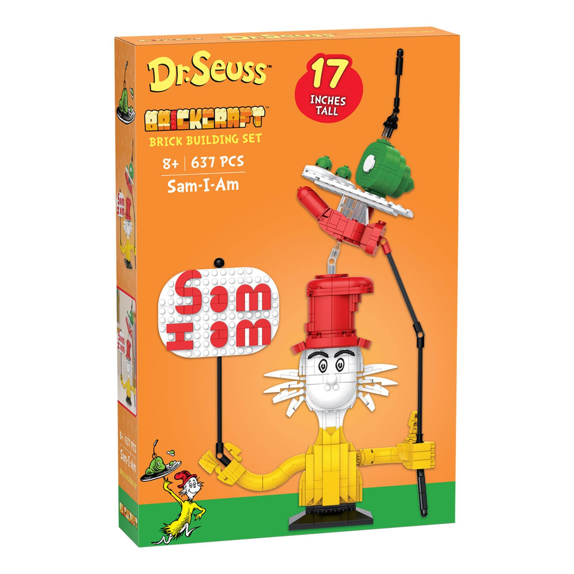 Dr. Seuss Dr. 17 INCHES TALL BRICKCRAFT BRICK BUILDING SET 8+ | 637 PCS Sam-I-Am
