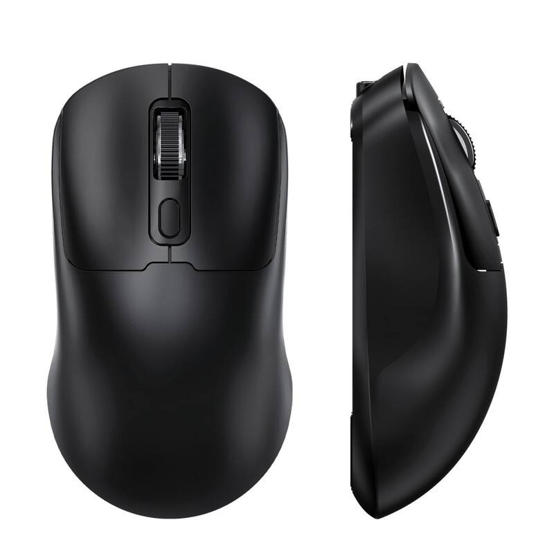Front. SKRAN - Dual-Mode Wireless Mouse,(2.4G/Bluetooth) Dual Connection Modes and 3-Level DPI & Type-C Charging for Office/Gaming - Black.