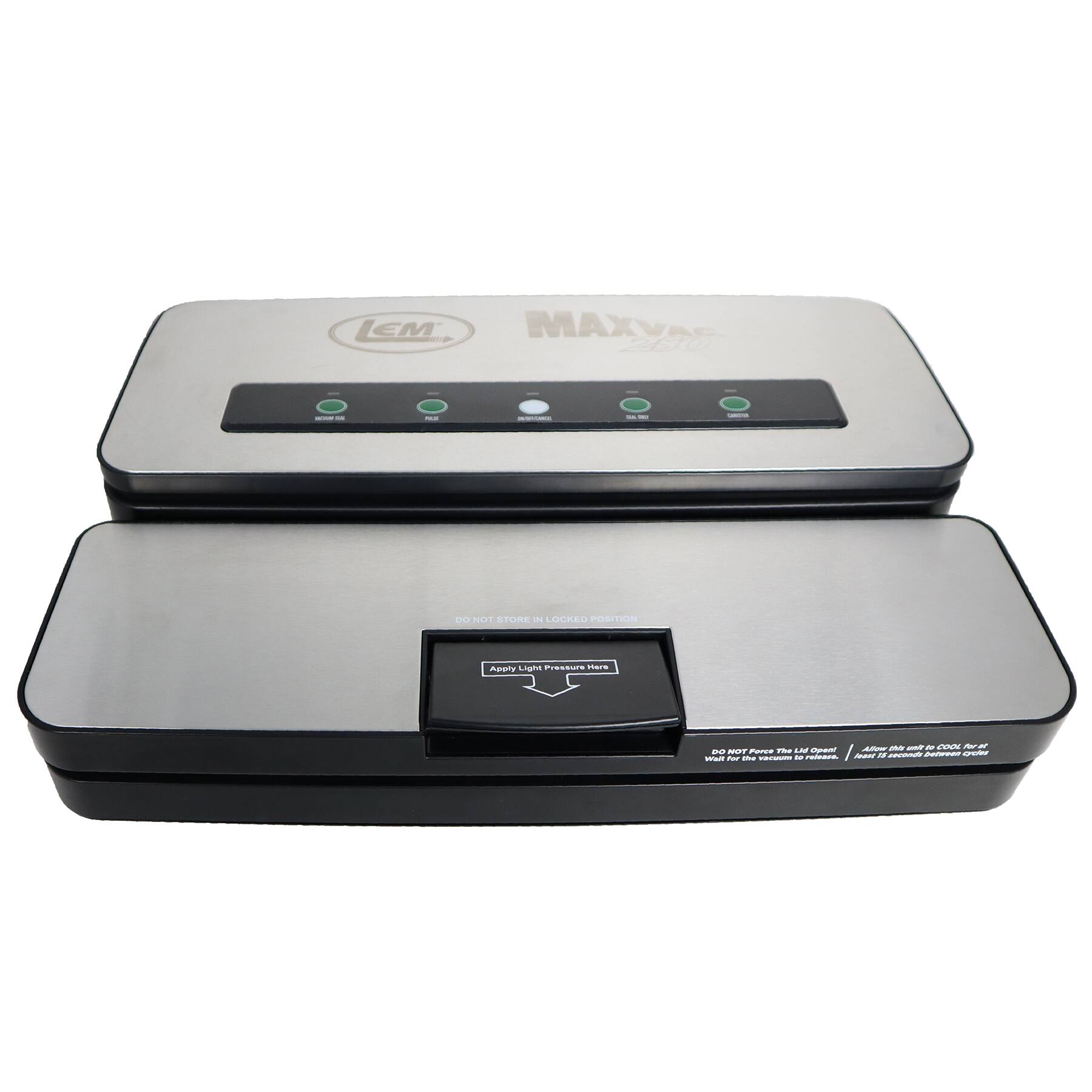 Alt View 13. LEM Product - MaxVac 250 Vacuum Sealer - Stainless.