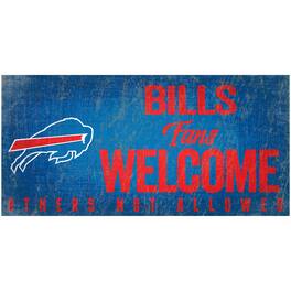 Fan Creations - Buffalo Bills 6" x 12" Fans Welcome Sign - Multicolor