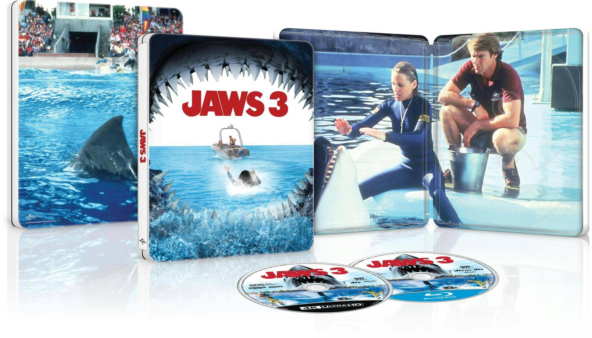Back. Jaws 3 Limited Edition 4K Steelbook (4K UHD + Blu-ray + Digital Code) [UHD].