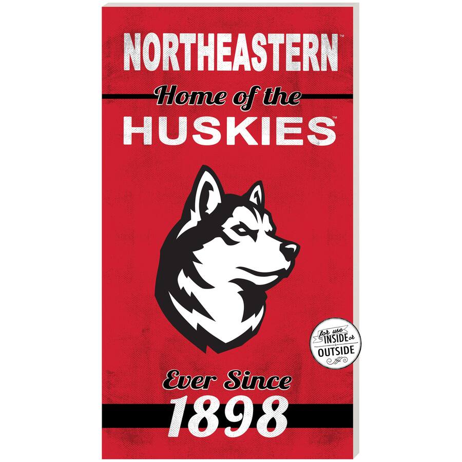 Max 20 Sign Jardine Northeastern Huskies 11'' x 20'' Home Of The Sign Red - Best Buy