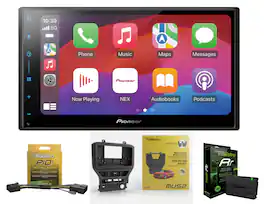 Pioneer - DMH-W3050NEX Digital Receiver Backup Camera + ADSMRR + KITMUS2 compatible with Ford Mustang 2015+ - Black