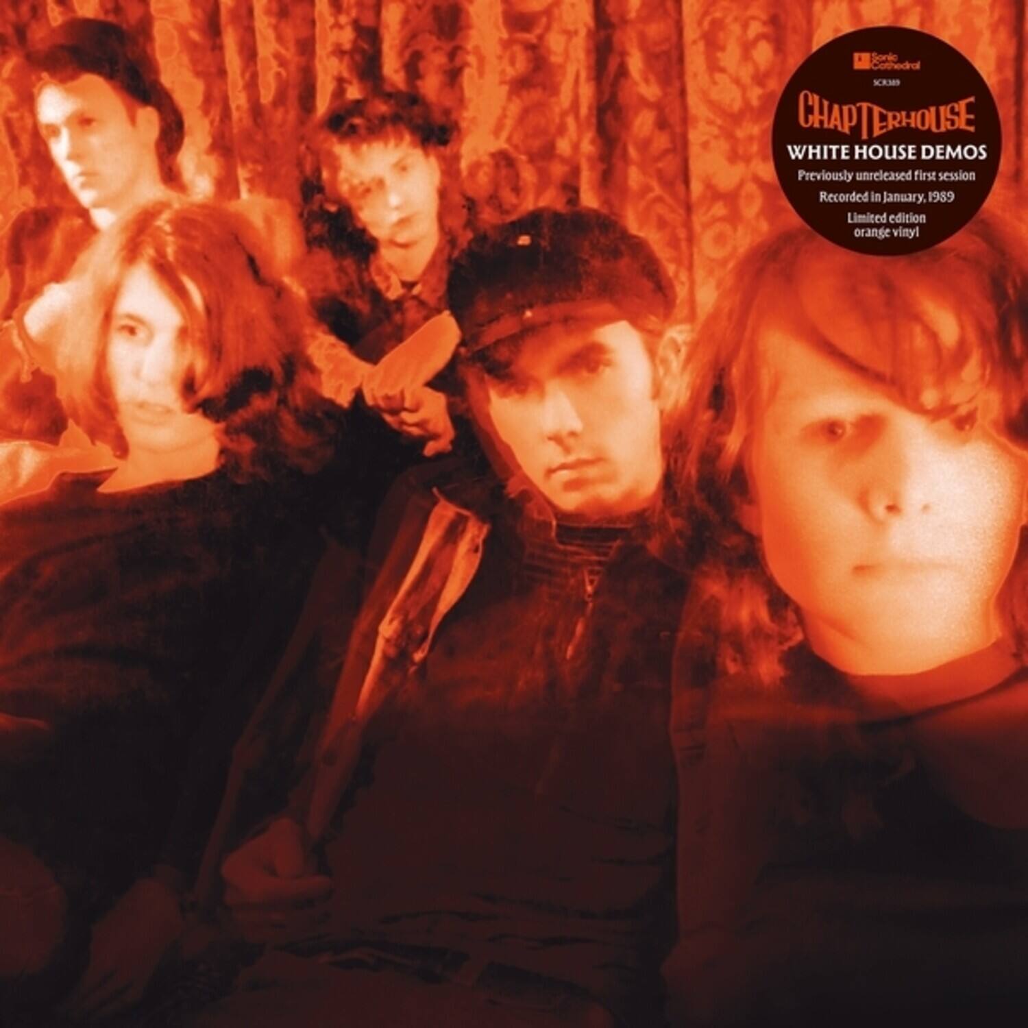 Sonic Cathedral  
CHAPTERHOUSE  
WHITE HOUSE DEMOS  
Previously unreleased first session  
Recorded in January, 1989  
Limited edition orange vinyl