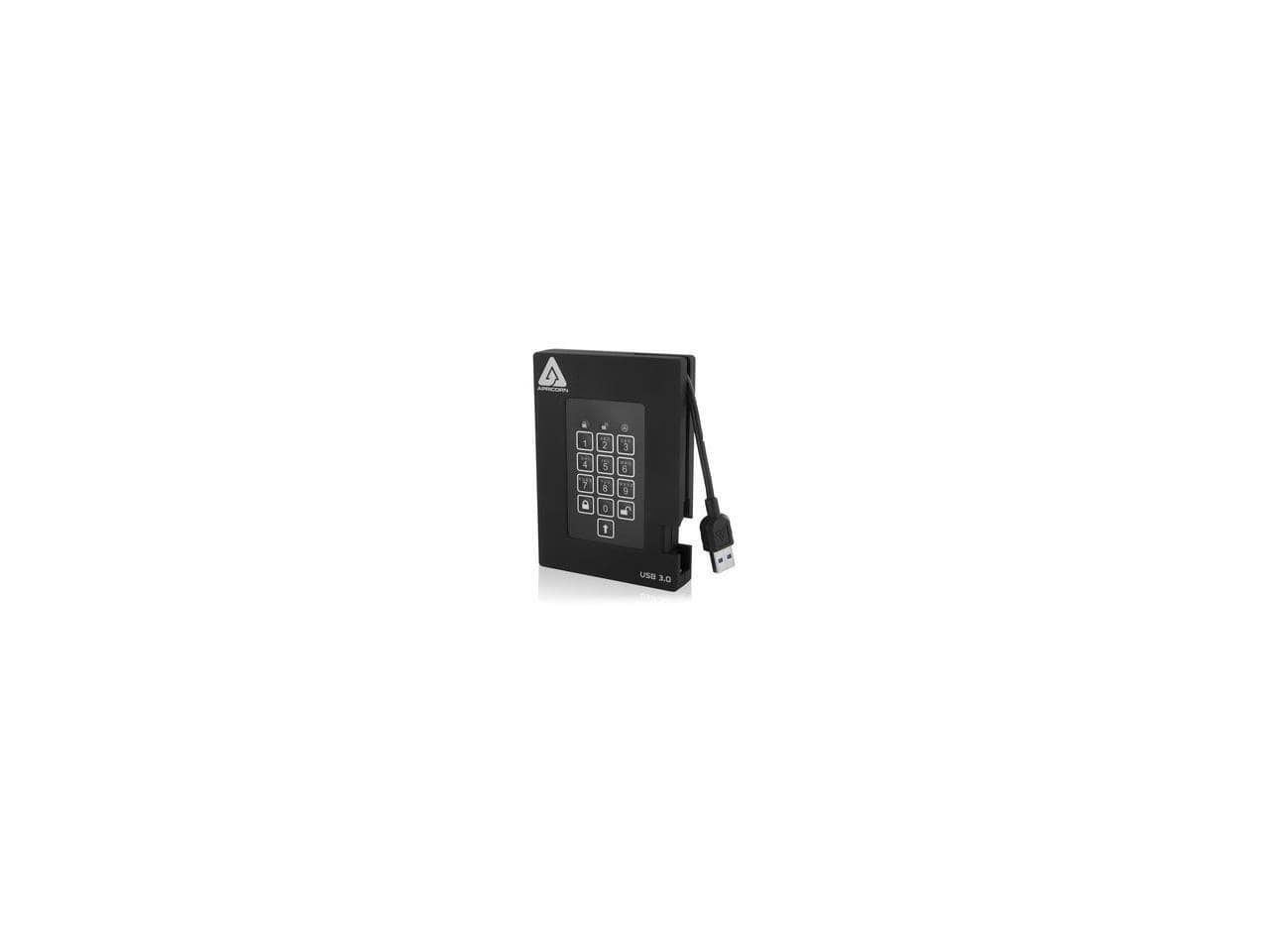 Apricorn - Aegis Padlock A25-3PL256-S256F 256 GB External Solid State Drive