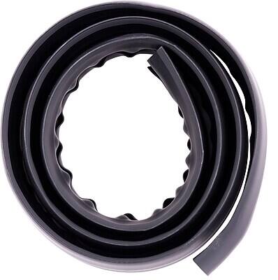 Alt View 1. Cordinate - Cordinate 6 Ft Floor Cord Cover, Rubber, Low Profile, Cable Protector, Black (43003) - Black.