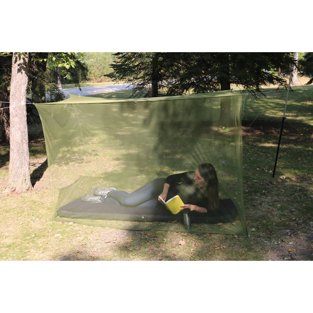 Alt View 2. Coghlan’s - Coghlan's Rectangular Net, Green, Mesh Netting Protects from Bugs - Green.